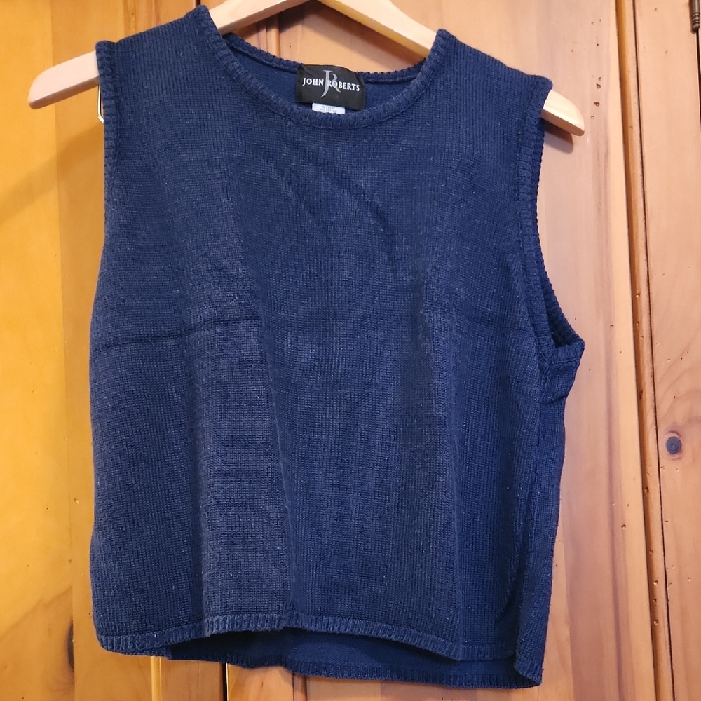 John Roberts Navy Blue Women's Vest